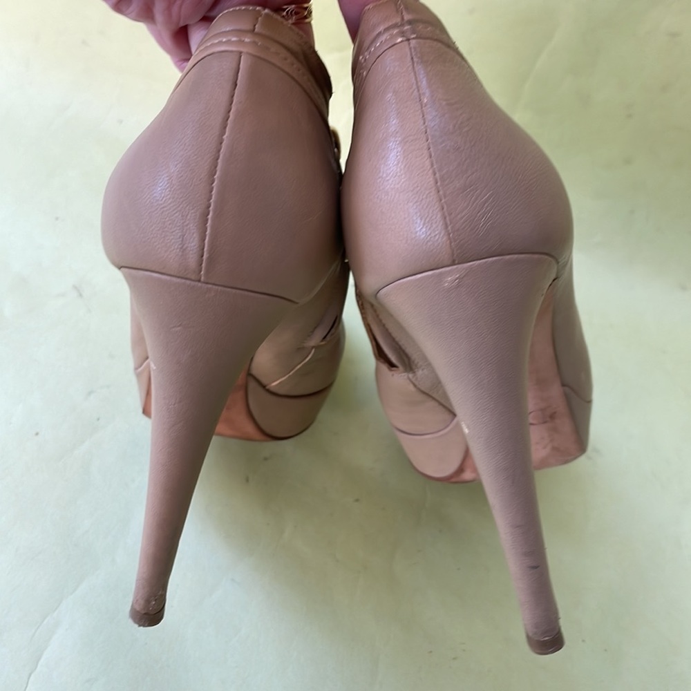 Dark cream/gold Christian Dior all leather booties - Picture 11 of 16